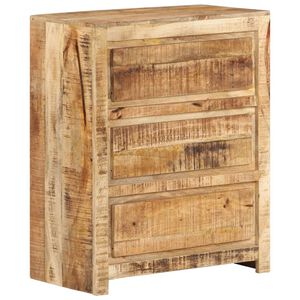 vidaXL Armoire &agrave; tiroirs 60x33x75 cm Bois massif de manguier