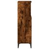 vidaXL Armoire de bain ch&ecirc;ne fum&eacute; 30x30x100 cm bois d'ing&eacute;nierie