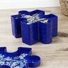HI Plateau de tri de puzzle 21,5 cm bleu