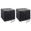 vidaXL Housse de r&eacute;servoir d'eau de jardin 2pcs 8 &oelig;illet 116x100x120cm