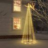 vidaXL Arbre de No&euml;l c&ocirc;ne 732 LED Blanc chaud 160x500 cm