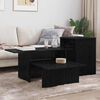 vidaXL Table console Ch&ecirc;ne noir 91,5 x 35 x 38,5 cm Bois d'ing&eacute;nierie