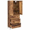 vidaXL Haut Armoire Bois Ancien 69,5 x 34 x 180 cm Bois d'ing&eacute;nierie