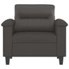 vidaXL Fauteuil Gris 60 cm Similicuir