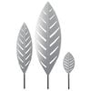 vidaXL Piquet de jardin 3 pc 116,5 x 35 x 3 cm Acier galvanis&eacute; Argent&eacute;