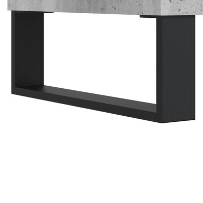 vidaXL Bureau gris béton 140x50x75 cm bois d'ingénierie