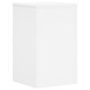 vidaXL Supports pour plantes 2 pcs blanc 30x30x50 cm bois d'ing&eacute;nierie