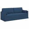 vidaXL Ensemble de Canap&eacute;s 2 pcs Bleu 198 x 78 x 80 cm tissu