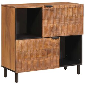 vidaXL Buffet avec stockage Finition Acacia Brun 80 x 33 x 75 cm