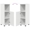 vidaXL Ensemble de mobilier de salle de bain 3 pcs Blanc brillant