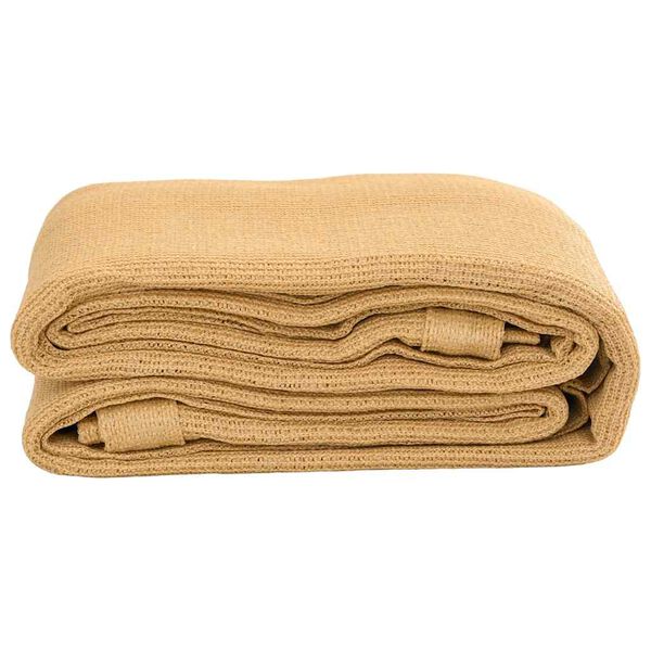 vidaXL Tapis de tente sable 300x400 cm PEHD