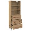 vidaXL Haut Armoire avec tiroir Ch&ecirc;ne artisanal 69,5 x 34 x 180 cm