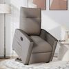 vidaXL Fauteuil inclinable &eacute;lectrique taupe tissu