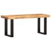 vidaXL Banc 110 cm Bois de manguier brut massif et acier