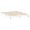 vidaXL Cadre de lit sans matelas blanc brillant 200x200 cm