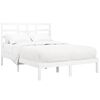 vidaXL Cadre de lit sans matelas blanc bois massif 140x200 cm