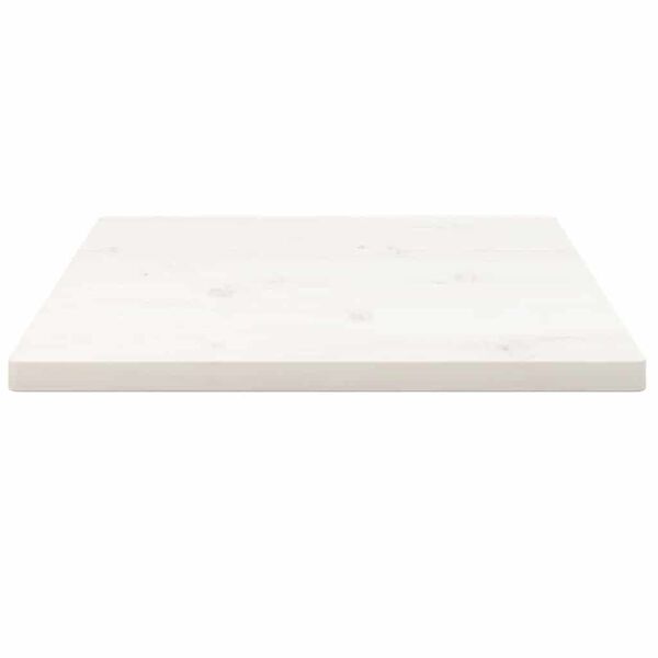 vidaXL Dessus de table blanc 60x60x2,5 cm bois de pin massif
