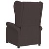 vidaXL Fauteuil de massage électrique à oreilles marron foncé tissu