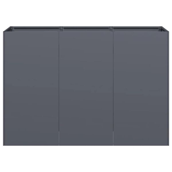 vidaXL Jardini&egrave;re anthracite 120x40x80 cm acier lamin&eacute; &agrave; froid