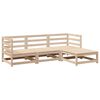 vidaXL Salon de jardin 4 pcs bois massif de pin