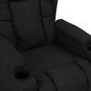 vidaXL Fauteuil Noir Tissu
