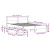 vidaXL Cadre de lit sans matelas 135x190 cm bois de pin massif