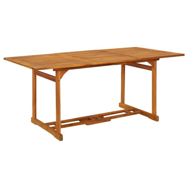 vidaXL Table &agrave; d&icirc;ner de jardin 180x90x75 cm Bois d'acacia solide