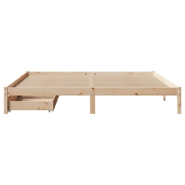 vidaXL Cadre de lit sans matelas 180x200 cm bois massif de pin