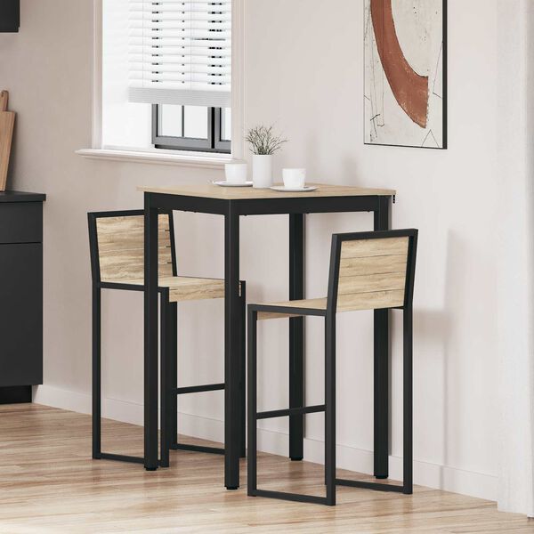 vidaXL Table de bar debout Bois d'ing&eacute;nierie