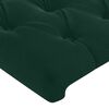 vidaXL Cadre de lit sans matelas vert fonc&eacute; 120x200 cm velours