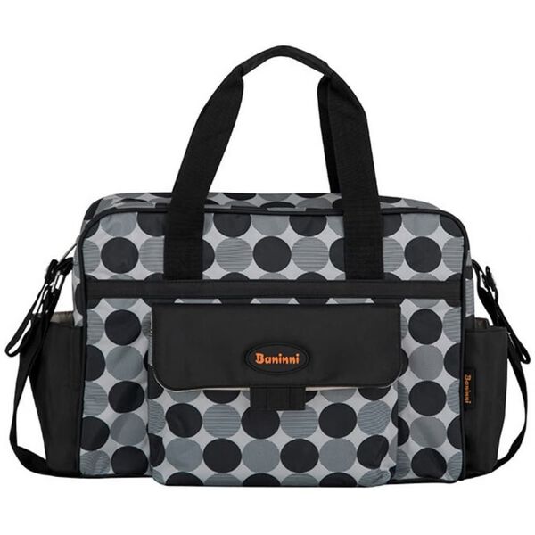 Baninni Sac &agrave; couches de b&eacute;b&eacute; "Amalfi" Noir BNDB005-BKCL