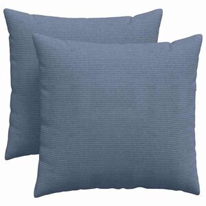 vidaXL Coussins de canap&eacute; 2 pcs Bleu 45 x 45 cm