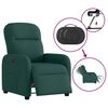 vidaXL Fauteuil inclinable &eacute;lectrique Vert fonc&eacute; Tissu