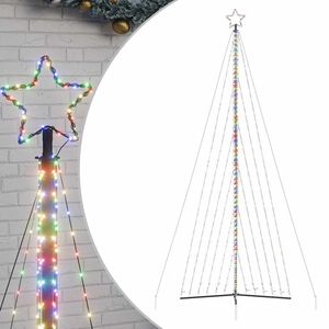 vidaXL Sapin de No&euml;l &agrave; LED 789 LED color&eacute;es 476 cm
