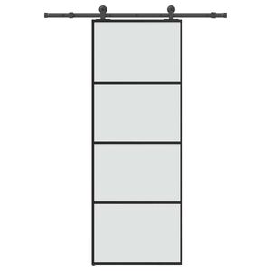 vidaXL Porte coulissante avec kit de quincaillerie 76x205 cm Verre ESG
