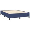 vidaXL Sommier &agrave; lattes de lit avec matelas Bleu 140x200 cm Tissu