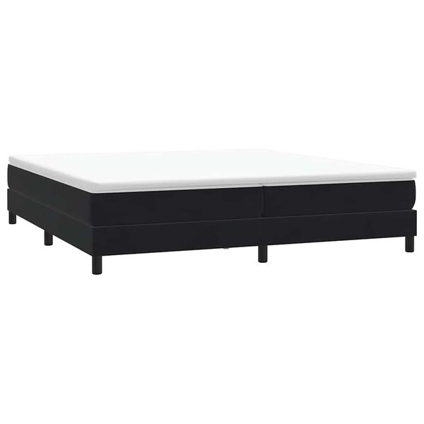 vidaXL Sommier à lattes de lit sans matelas noir 200x210 cm velours