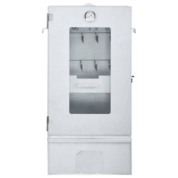 vidaXL Fumoir &agrave; four &agrave; BBQ g&eacute;n&eacute;rateur de fum&eacute;e froide acier galvanis&eacute;