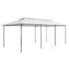 vidaXL Belvédère avec rideaux 600x298x270 cm Blanc 180 g/m²