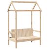 vidaXL Ensemble de lit et de banc avec toit sans matelas 75x190 cm