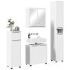vidaXL Ensemble de mobilier de salle de bain avec tiroir 4 pcs Blanc