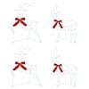 vidaXL Renne de No&euml;l 4 pc 180 LED Blanc froid 43 x 19 x 65 cm
