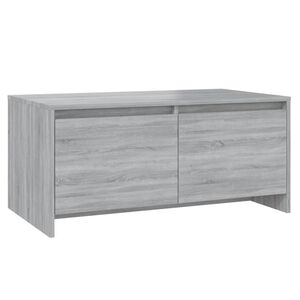 vidaXL Table basse sonoma gris 90x50x41,5 cm bois d'ing&eacute;nierie