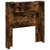 vidaXL Tête de lit Chêne fumé 100 x 16,5 x 103,5 cm Bois d'ingénierie