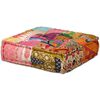 vidaXL Pouf modulaire &agrave; 4 places Patchwork Tissu