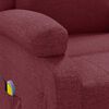 vidaXL Fauteuil de massage Rouge bordeaux Tissu