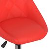 vidaXL Chaise pivotante de salle &agrave; manger Rouge Similicuir