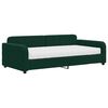 vidaXL Lit de jour avec matelas vert fonc&eacute; 100x200 cm velours