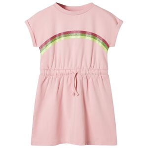 vidaXL Robe pour enfants avec cordon de serrage rose clair 104