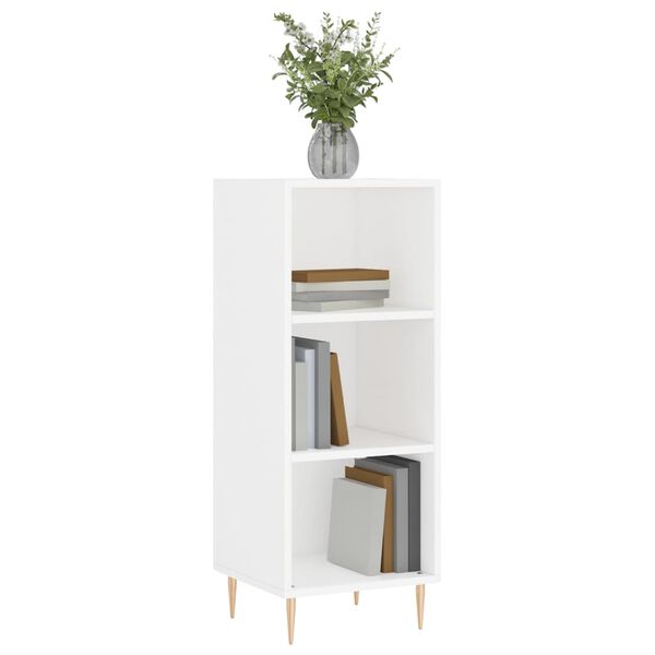 vidaXL Buffet blanc 34,5x32,5x90 cm bois d'ing&eacute;nierie